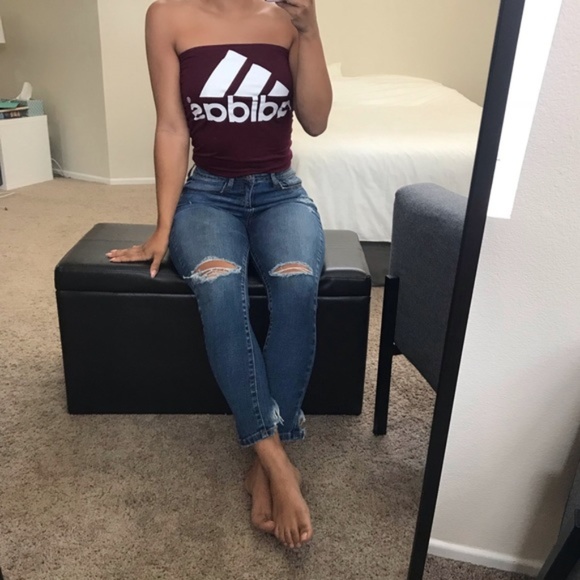 adidas Other - Burgundy Adidas Tube Top